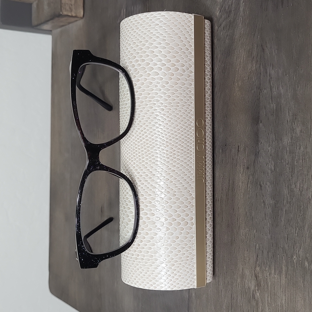Jimmy Choo Prescription Glasses. Glittery Black